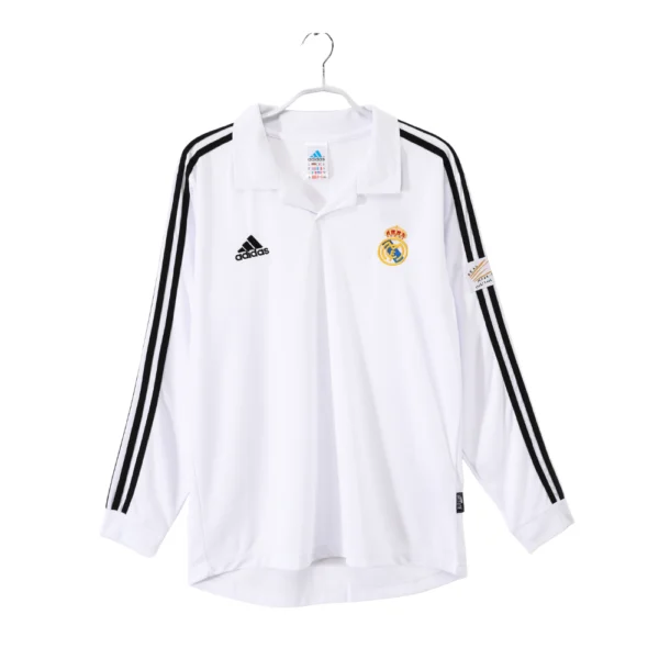 Real Madrid Retro Thuisshirt Long Sleeve 2002/03