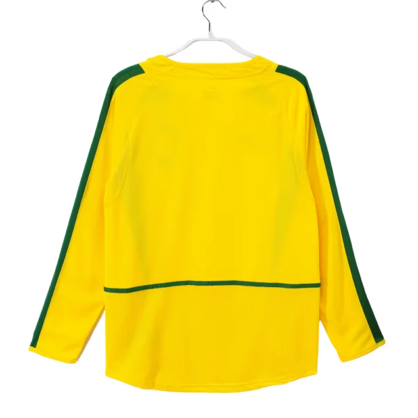 115 Brazilië Thuisshirt Retro Long Sleeve 2002/03