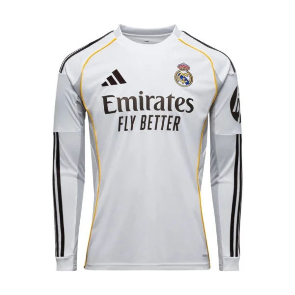 Real Madrid Thuisshirt Long Sleeve 2025/26
