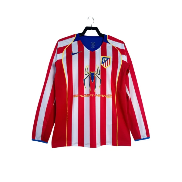 Athlético Madrid Retro Thuisshirt Long Sleeve Spider-man Editie 2004/05