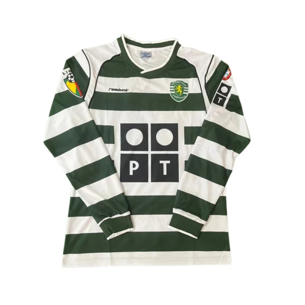 Sporting CP Retro Thuisshirt Long Sleeve 2002/03