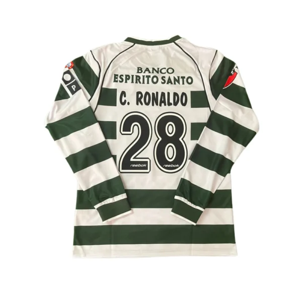 Sporting CP Retro Thuisshirt Long Sleeve 2002/03