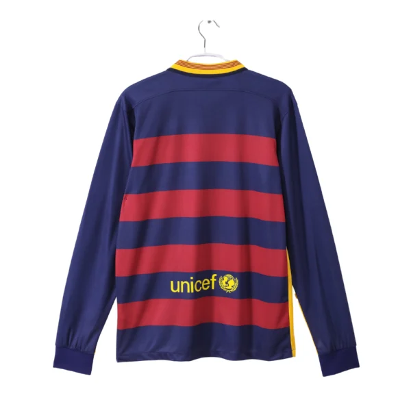60 FC Barcelona Retro Thuisshirt Long Sleeve 2015/16