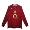 7 Arsenal Retro Thuisshirt Long Sleeve 2005/06