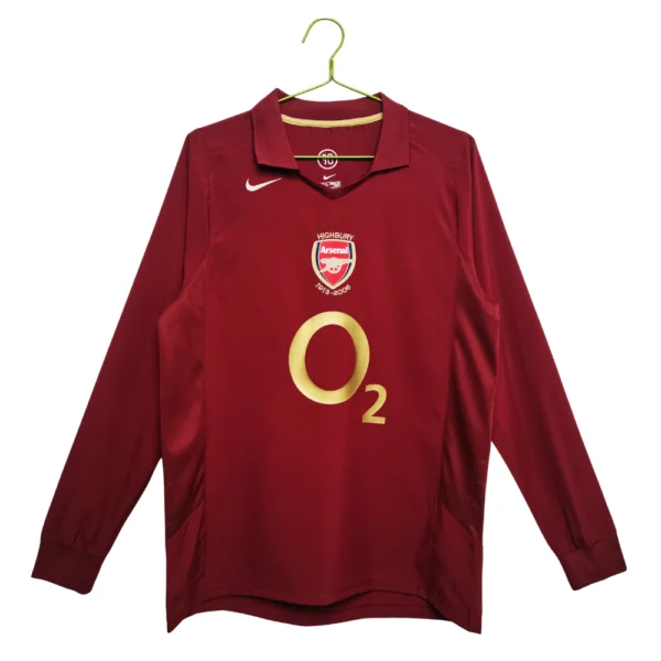 Arsenal Retro Thuisshirt Long Sleeve 2005/06