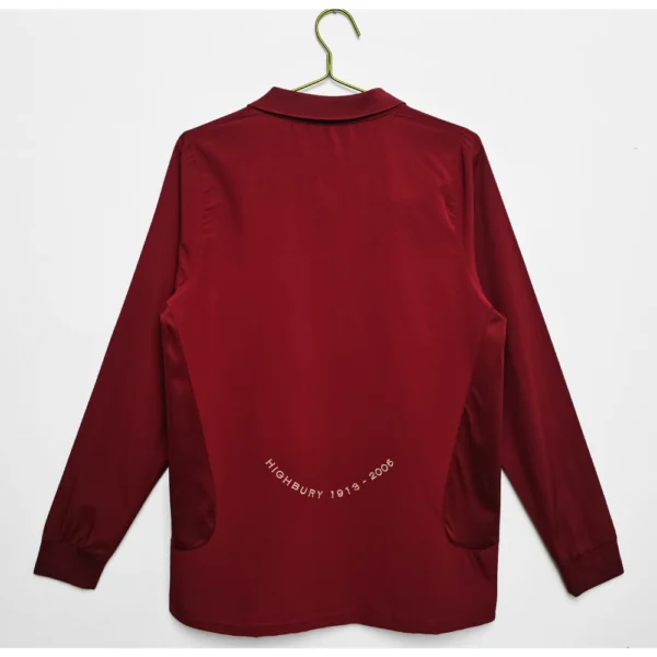 8 Arsenal Retro Thuisshirt Long Sleeve 2005/06