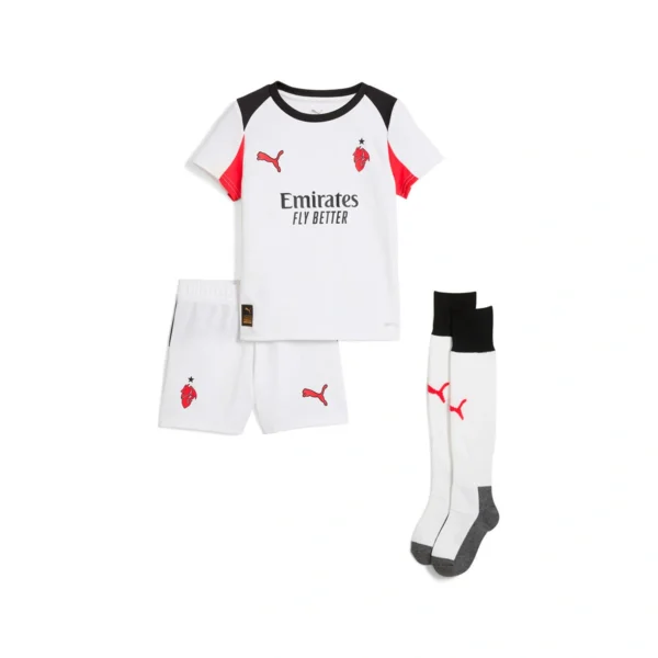 conjunto-puma-ac-milan-segunda-equipacion-2025-2026-nino-white-for-all-time-red-0 AC Milan Uit set 2025/26 Kids